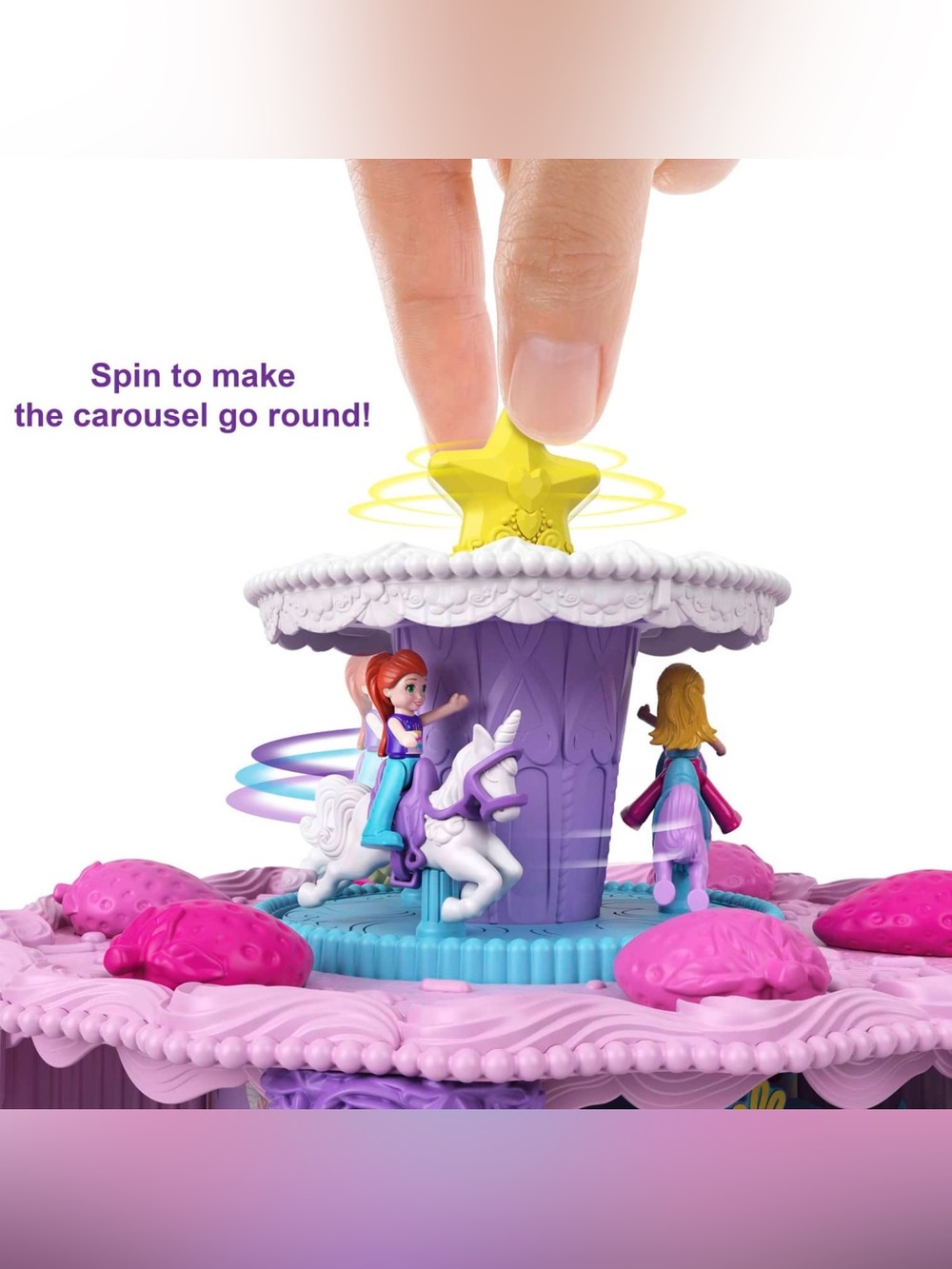 Polly Pocket Birthday Cake Countdown Playset - Picture 3 of 13